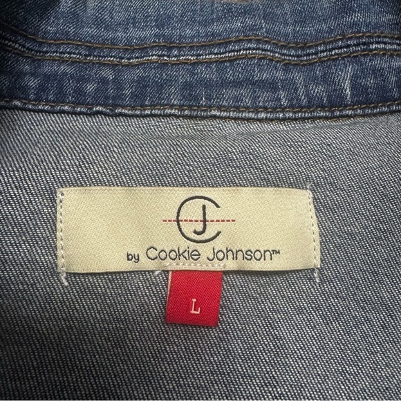 CJ by Cookie Johnson “Trust Classic Jacket” Jean Jacket Size Large - Picture 4 of 9